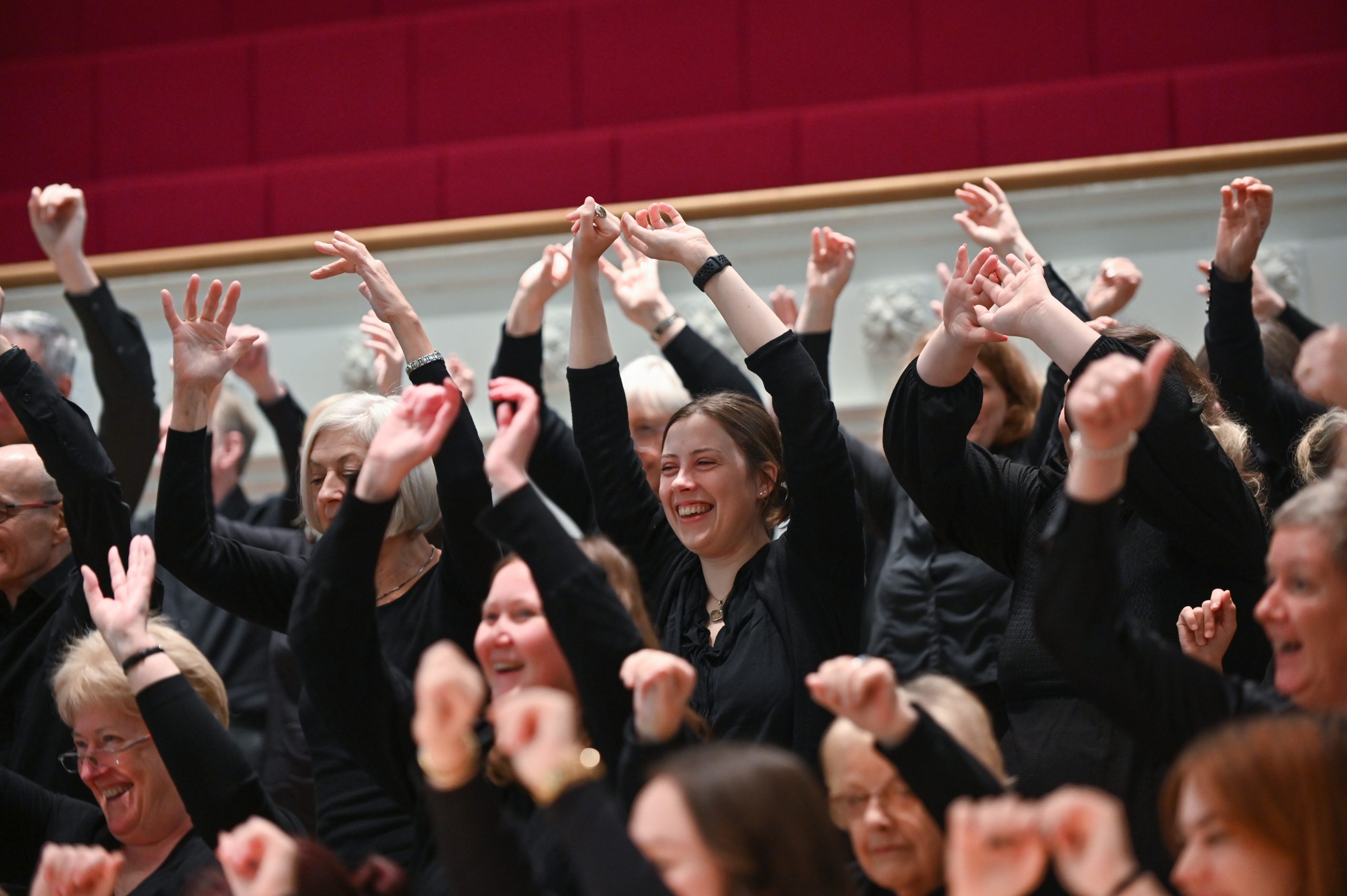 Bearsden Choir rehearsals at City Halls, Glasgow, December 2022.